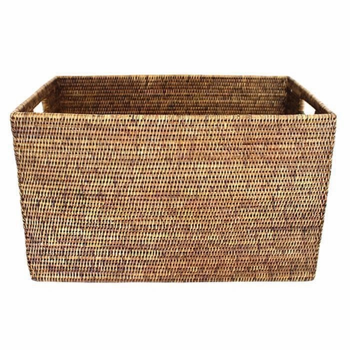 Rattan Rectangular Laundry Basket 24.5"