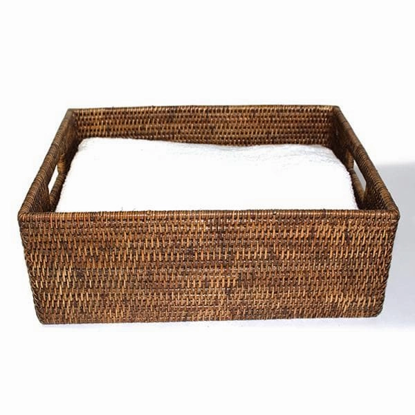 Rattan Shelf Basket 15.5"L