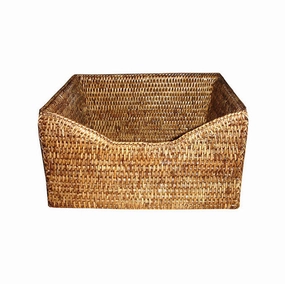 Rattan Small File Holder Basket Home Decor Office Organization Convenient shopping