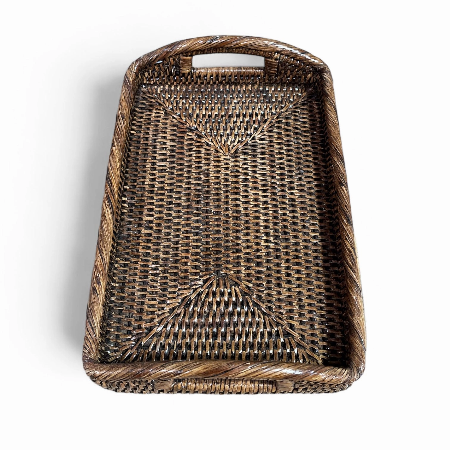 Rattan Tray Morning Rectangular Small 12"