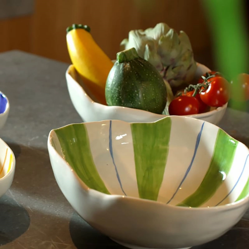 Ray Bowl, 27 x 21cm, green Bowls dinnerware special