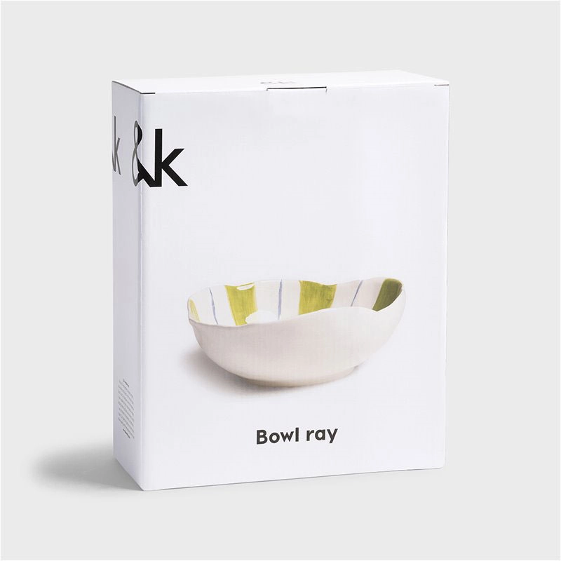Ray Bowl, 27 x 21cm, green Bowls dinnerware special