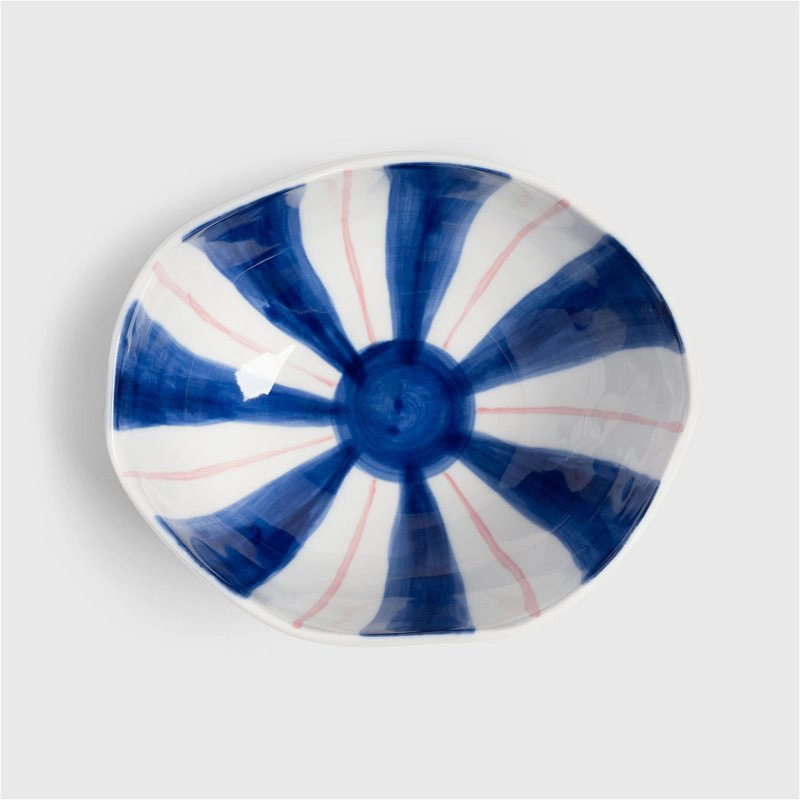 Ray set of 2 bowls 13 x 16.5, blue Bowls dinnerware special
