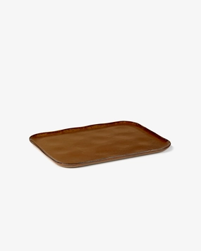 Rectangular plate n1 XL brown La nouvelle table Dinnerware tableware outlet