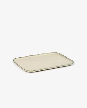 Rectangular plate n1 XL off-white La nouvelle table Dinnerware tableware outlet