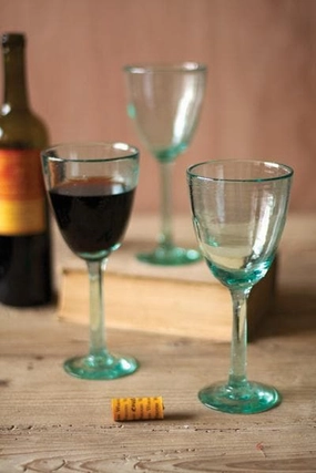 Recycled Wine Glasses S/6 Drinkware best price