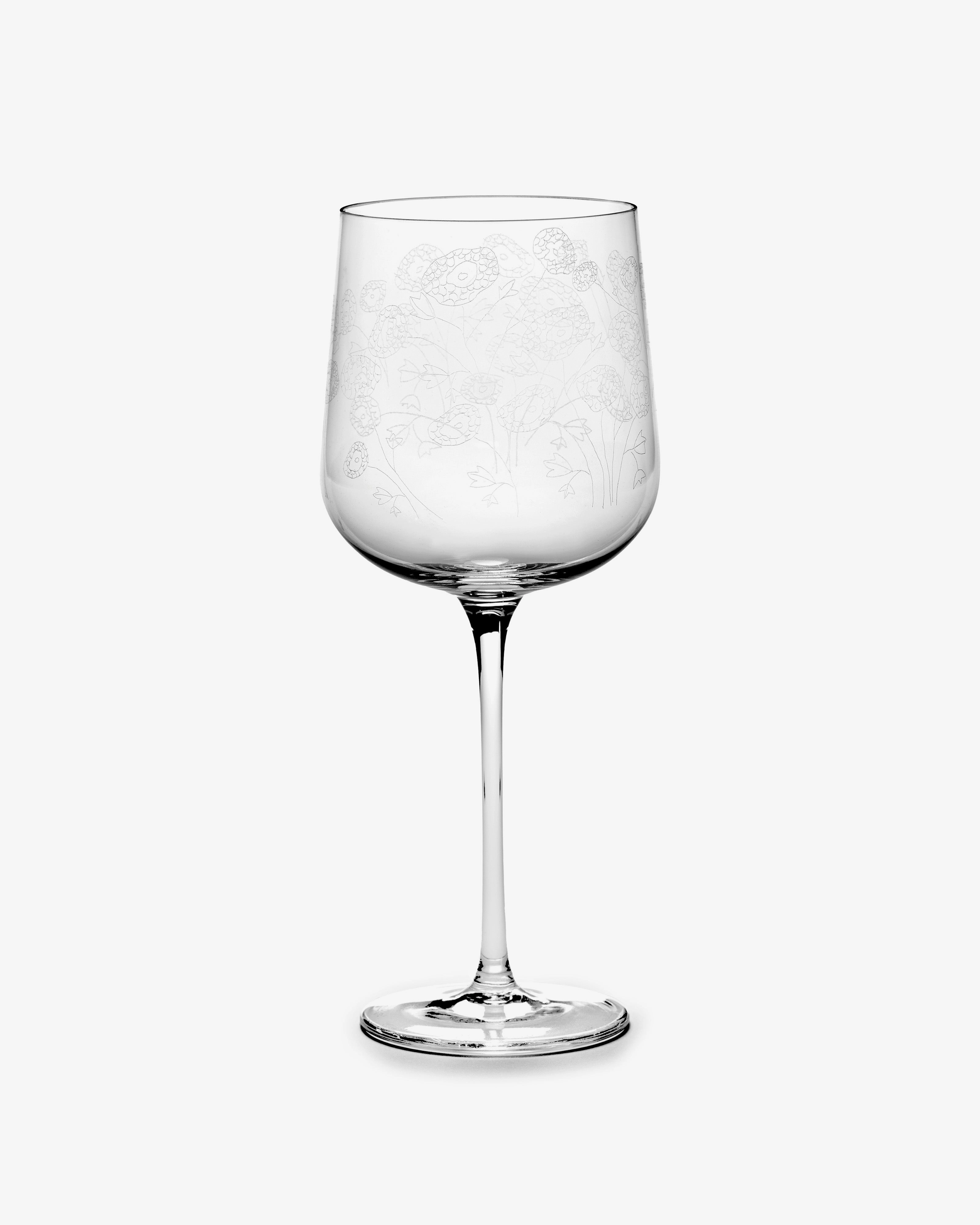 RED WINE GLASS ANEMONE VANIGLIA MF Glassware Tableware hot sale