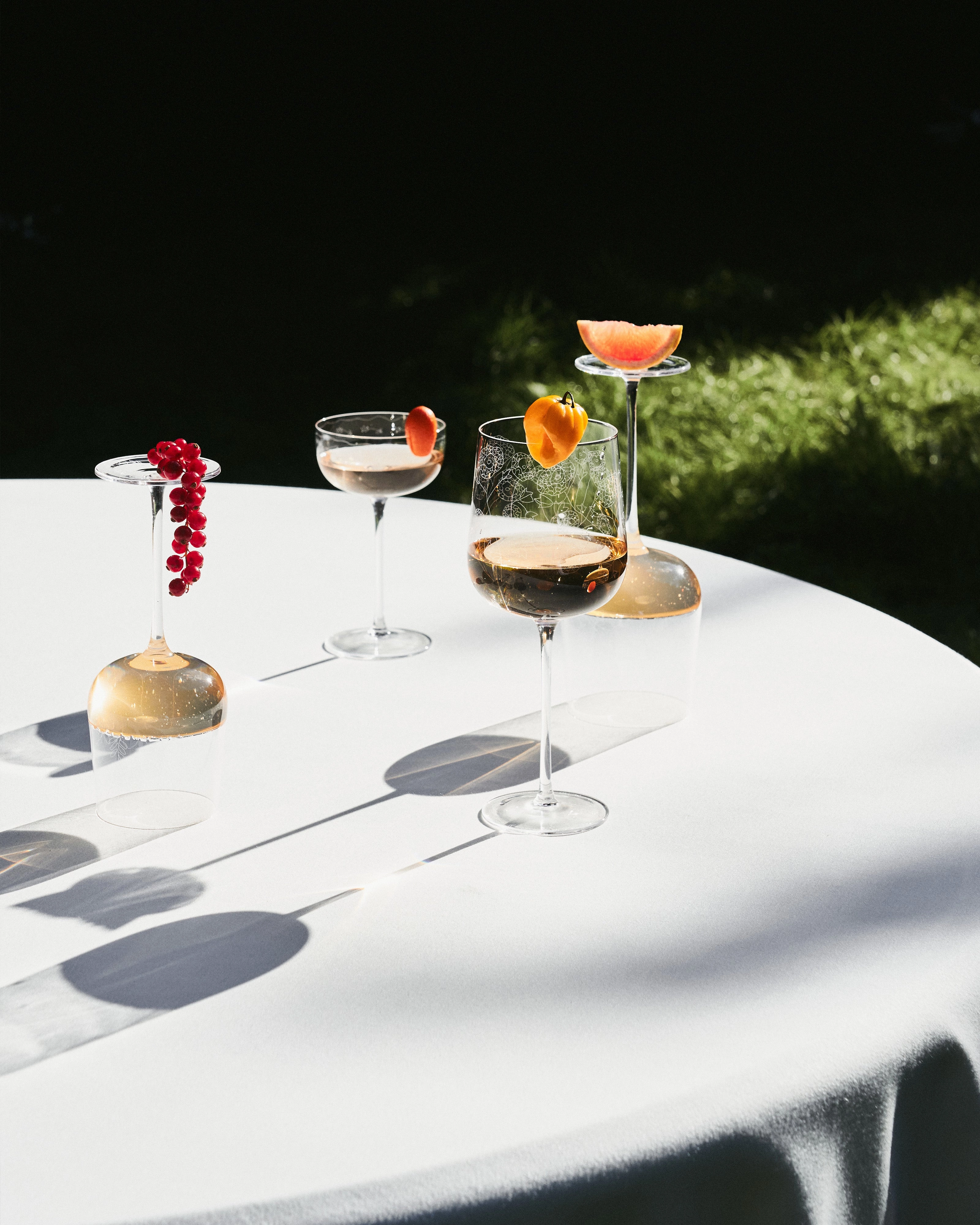 RED WINE GLASS ANEMONE VANIGLIA MF Glassware Tableware discount
