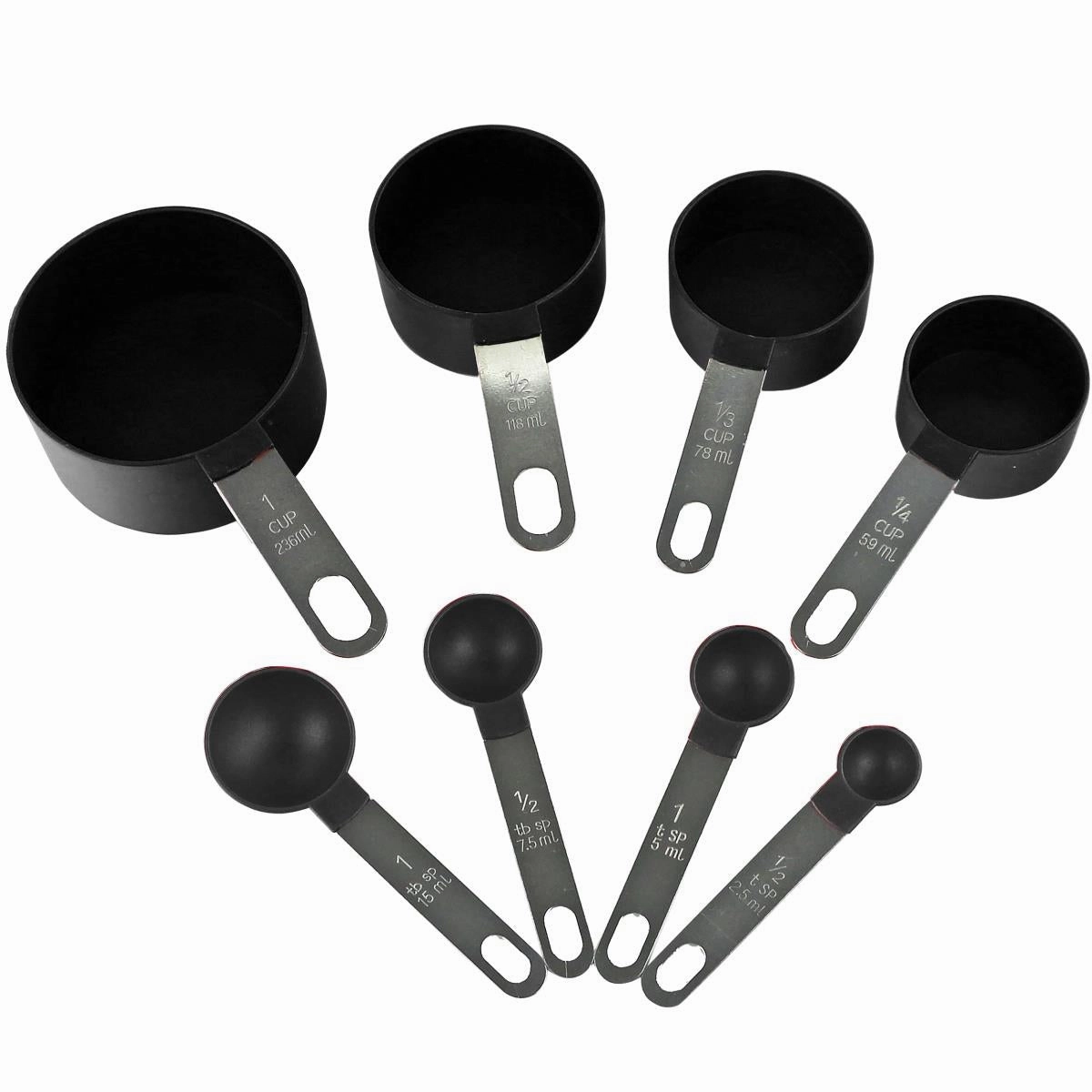 Reston Lloyd&#44; Ltd. 05610M 8pc Measuring Spoon & Cup Set&#44; Black Cooking Tools & Accessories clearance kits