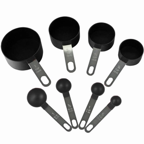 Reston Lloyd&#44; Ltd. 05610M 8pc Measuring Spoon & Cup Set&#44; Black Cooking Tools & Accessories clearance kits