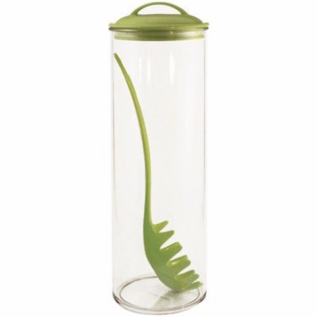 Reston Lloyd Spaghetti/Pasta Acrylic Canister with Matching Spaghetti Fork - Lime Cooking Tools & Accessories clearance kits