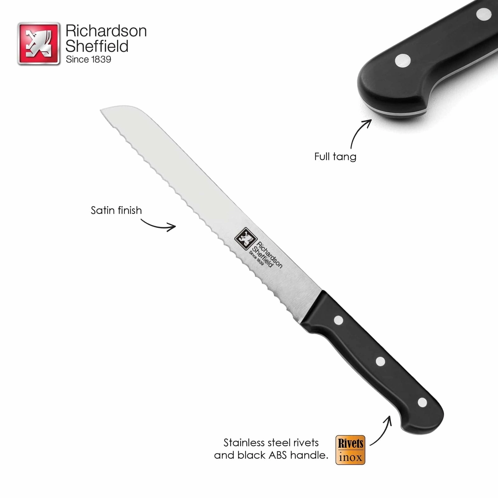 Richardson Sheffield Universal 8.5-Inch Bread Knife