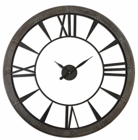 Ronan Wall Clock Dark Rustic Bronze w/Rust Gray Wall Clocks Timeless Sale