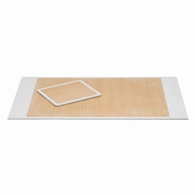 Rosewell Realistic Faux Rattan Desk Blotter Set (Shiny White) Home Decor Office Organization Convenient shopping