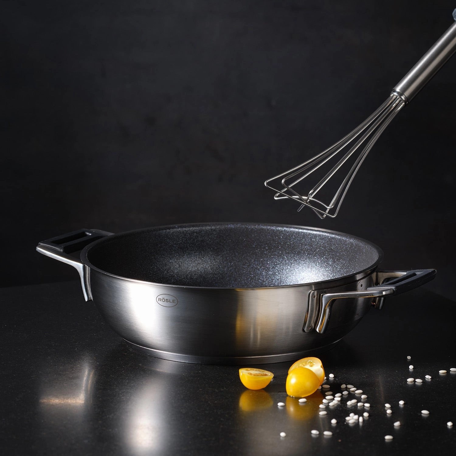Rosle Stainless Steel Round Handle Gourmet Whisk, 11-Inch