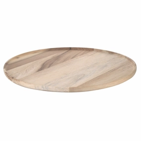 Round Acacia Wood Tray Serveware clearance shop