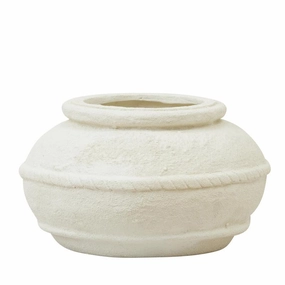 Rovenna Vase Sm 38x22cm White Composite Cheap Vases for home