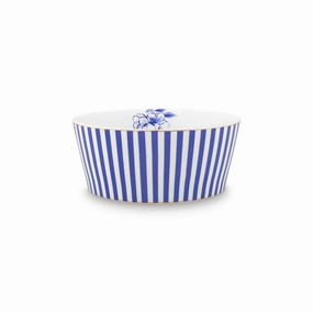 Royal Stripes Bowl, D15cm, Blue Serving Bowls Entertaining Set