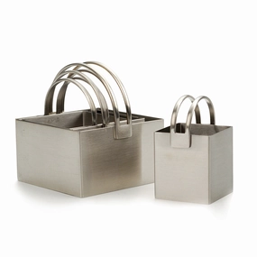 RSVP Endurance Stainless Steel Square Biscuit Cutters, Plain, Set of 4 Cooking Tools & Accessories buy more save more