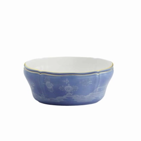 Salad Bowl Oriente Italiano Oval, Antico Doccia Shape, 25cm, Pervinca Serving Bowls Entertaining Set