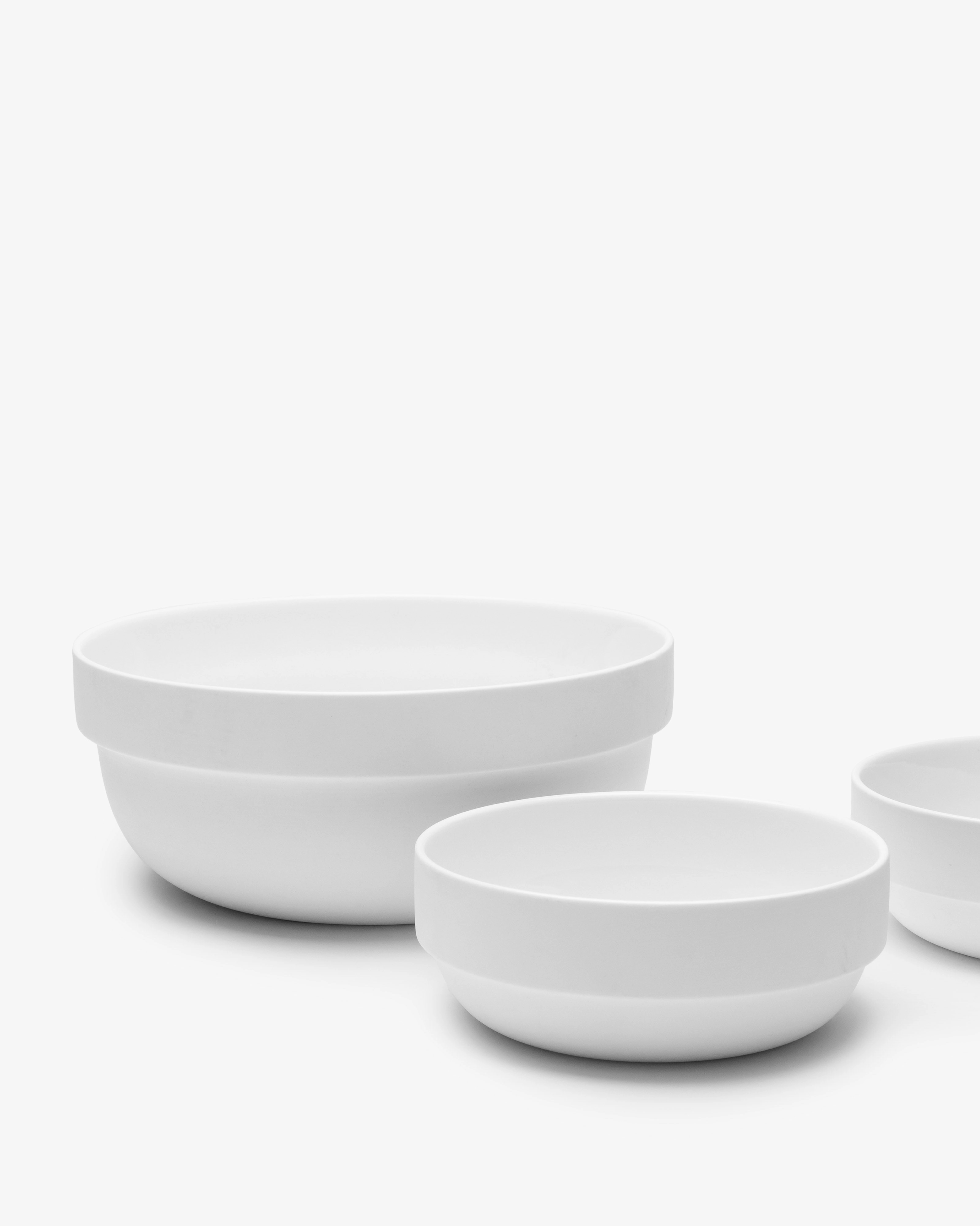 Salad bowl white matt Passe-partout