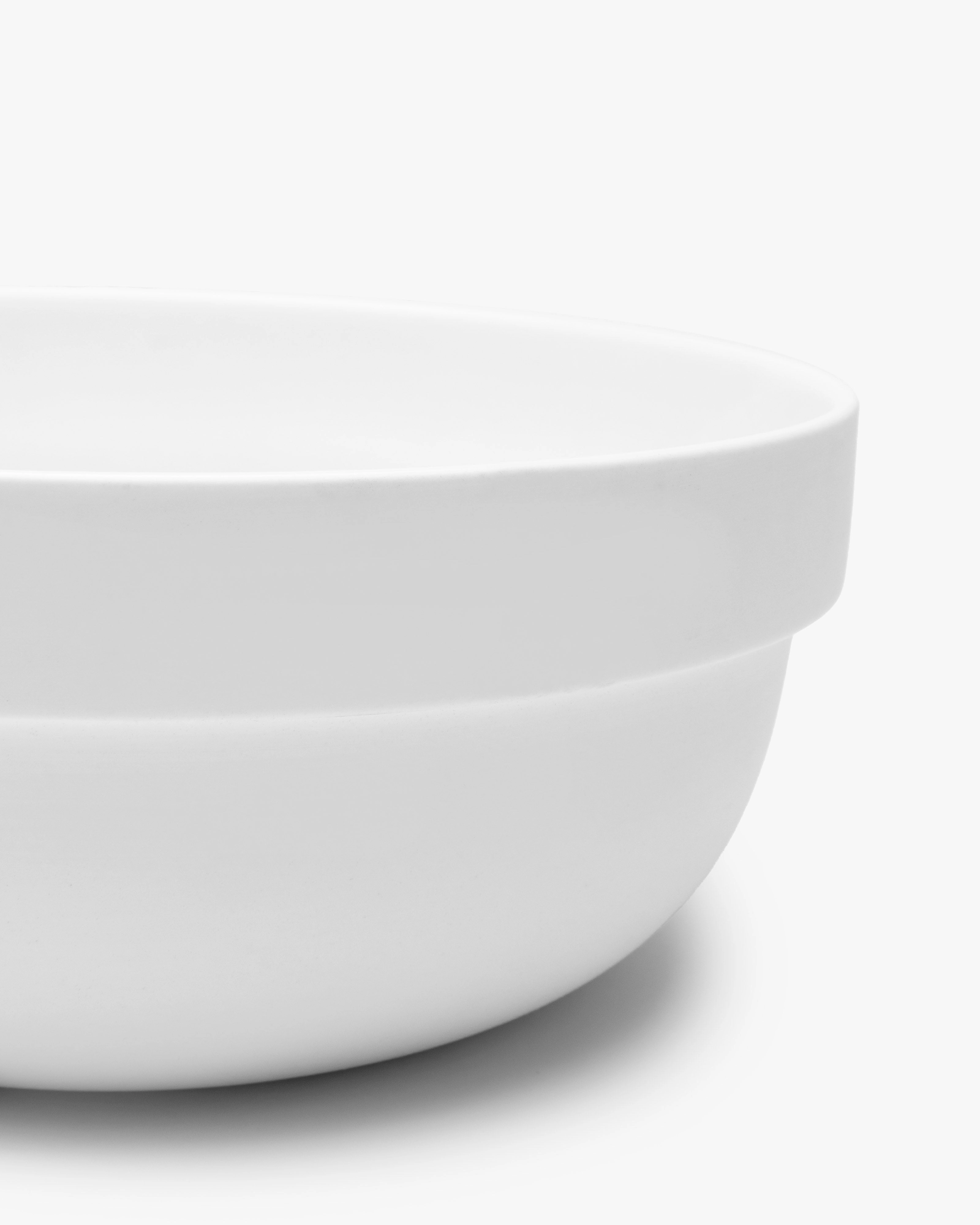 Salad bowl white matt Passe-partout