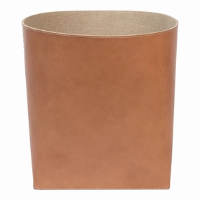 Salo Full-Grain Leather Baskets (Set/2) (Aged Camel) Decorative Baskets clearance deals