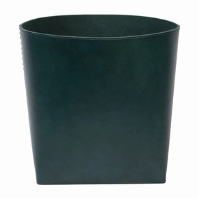 Salo Full-Grain Leather Baskets (Set/2) (Dark Teal) Decorative Baskets clearance deals