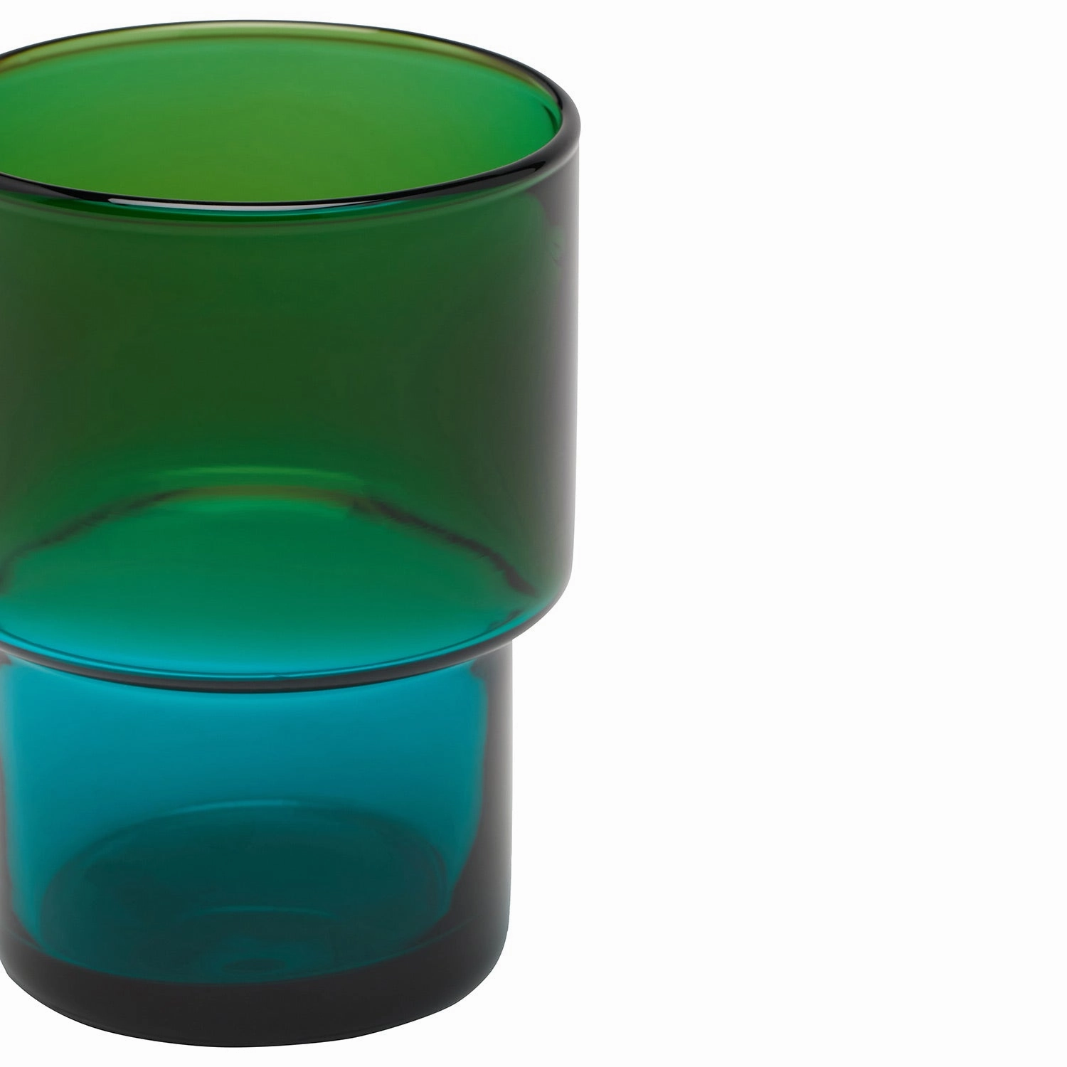 Samuel Dark Green/Teal Tumbler Glasses Set/6