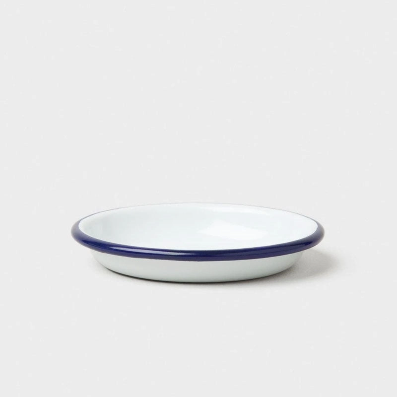 Sauce Dish, D10cm, White with Blue rim Serveware Good quality and affordable