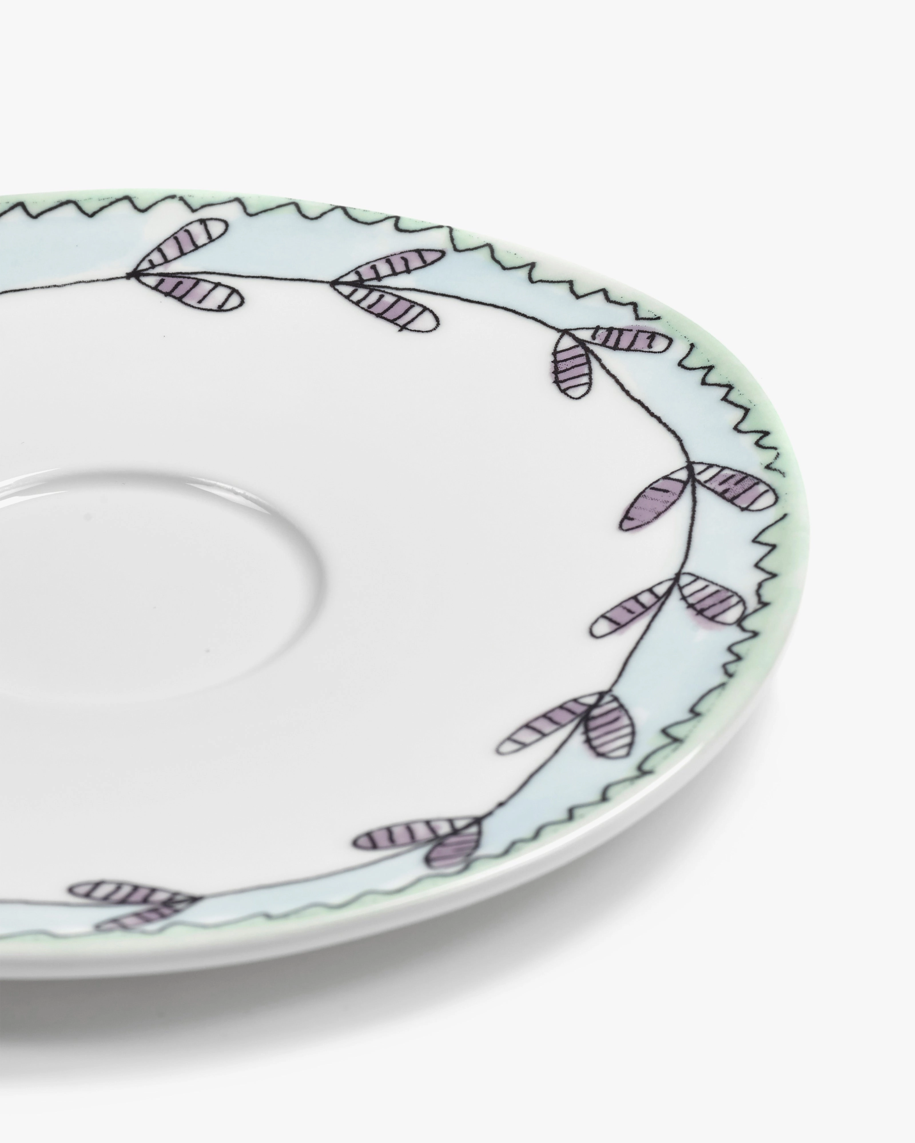 Saucer cappuccino cup Blossom milk Midnight Flowers