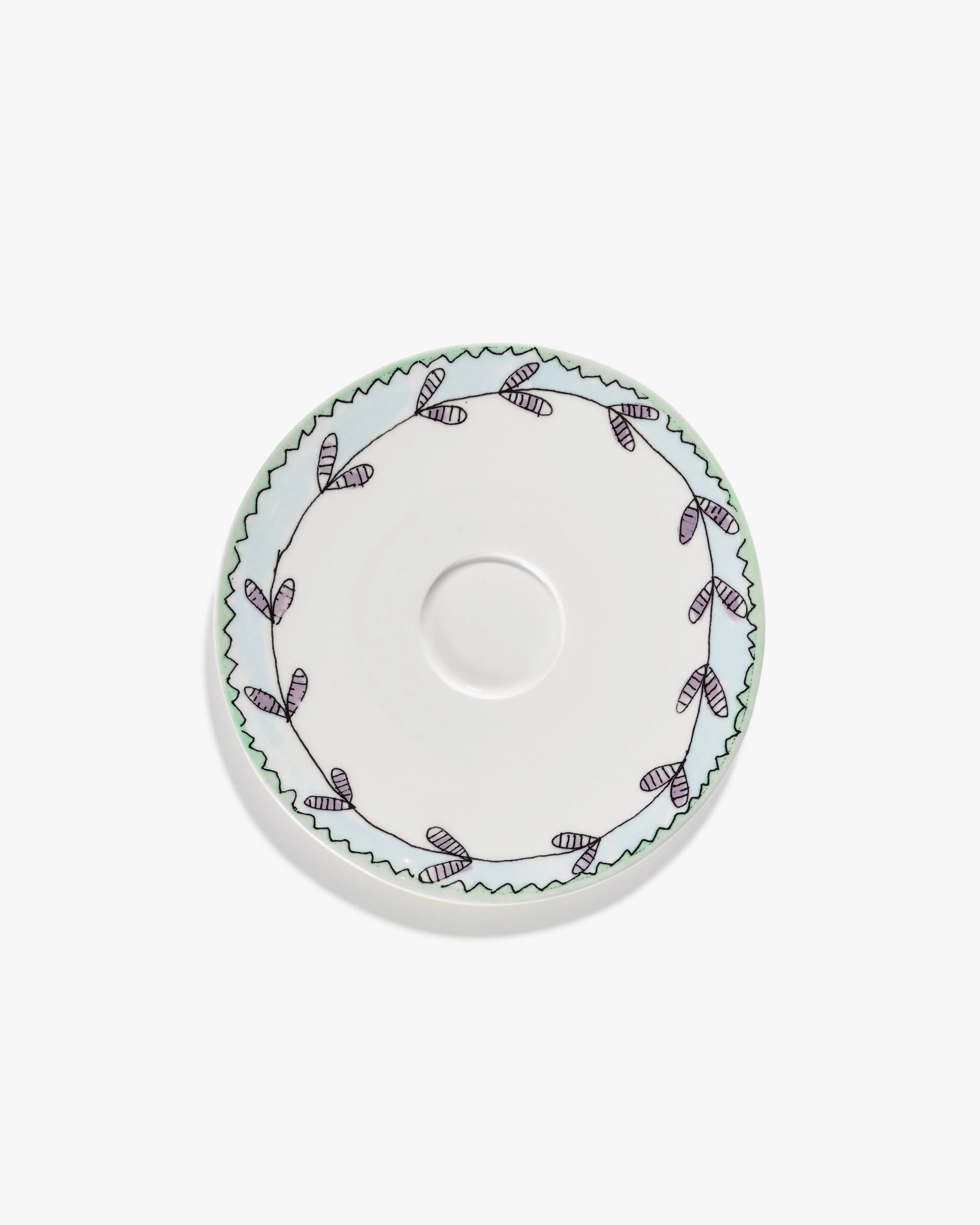 Saucer cappuccino cup Blossom milk Midnight Flowers