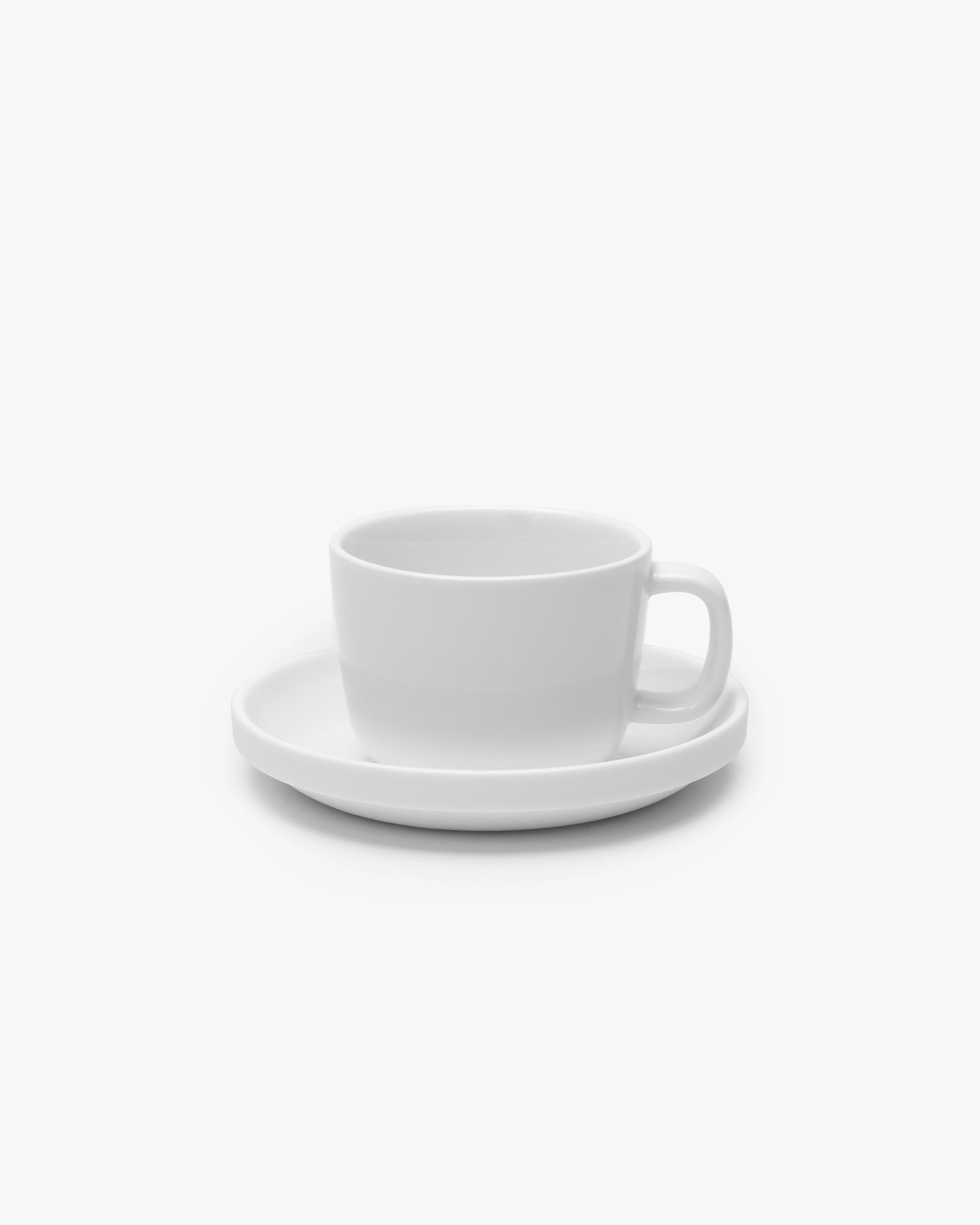 Saucer cappuccino cup white matt Passe-partout