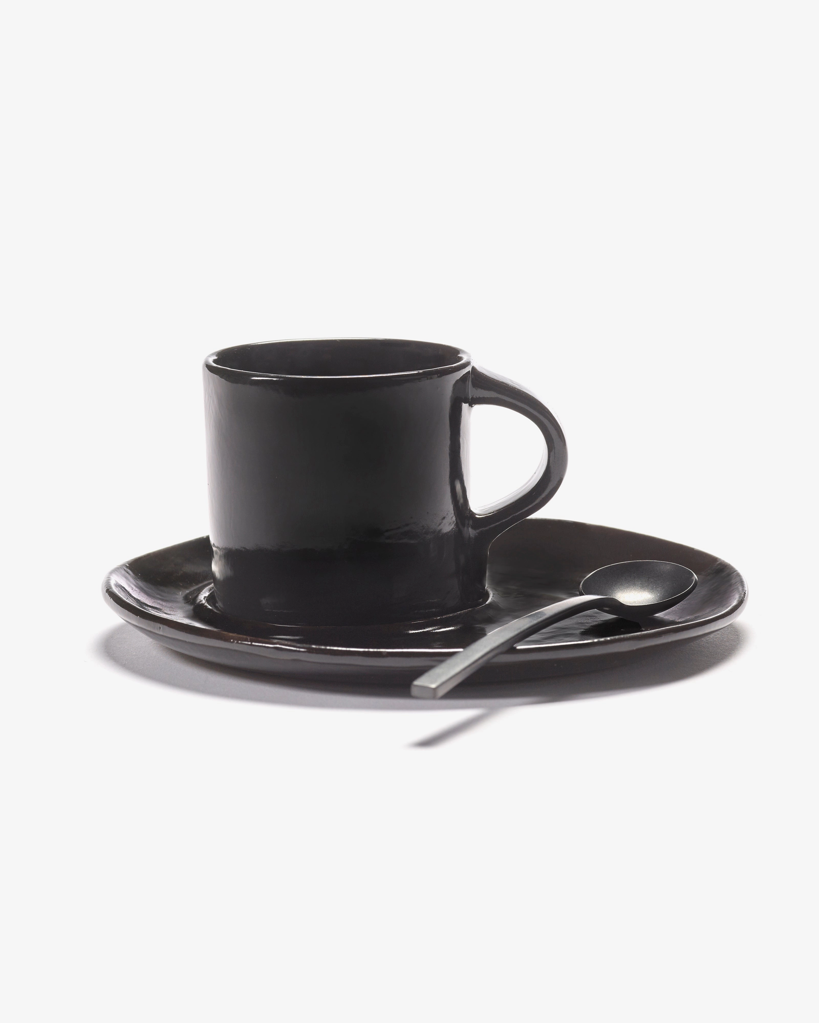 Saucer coffee cup ebony La Mre