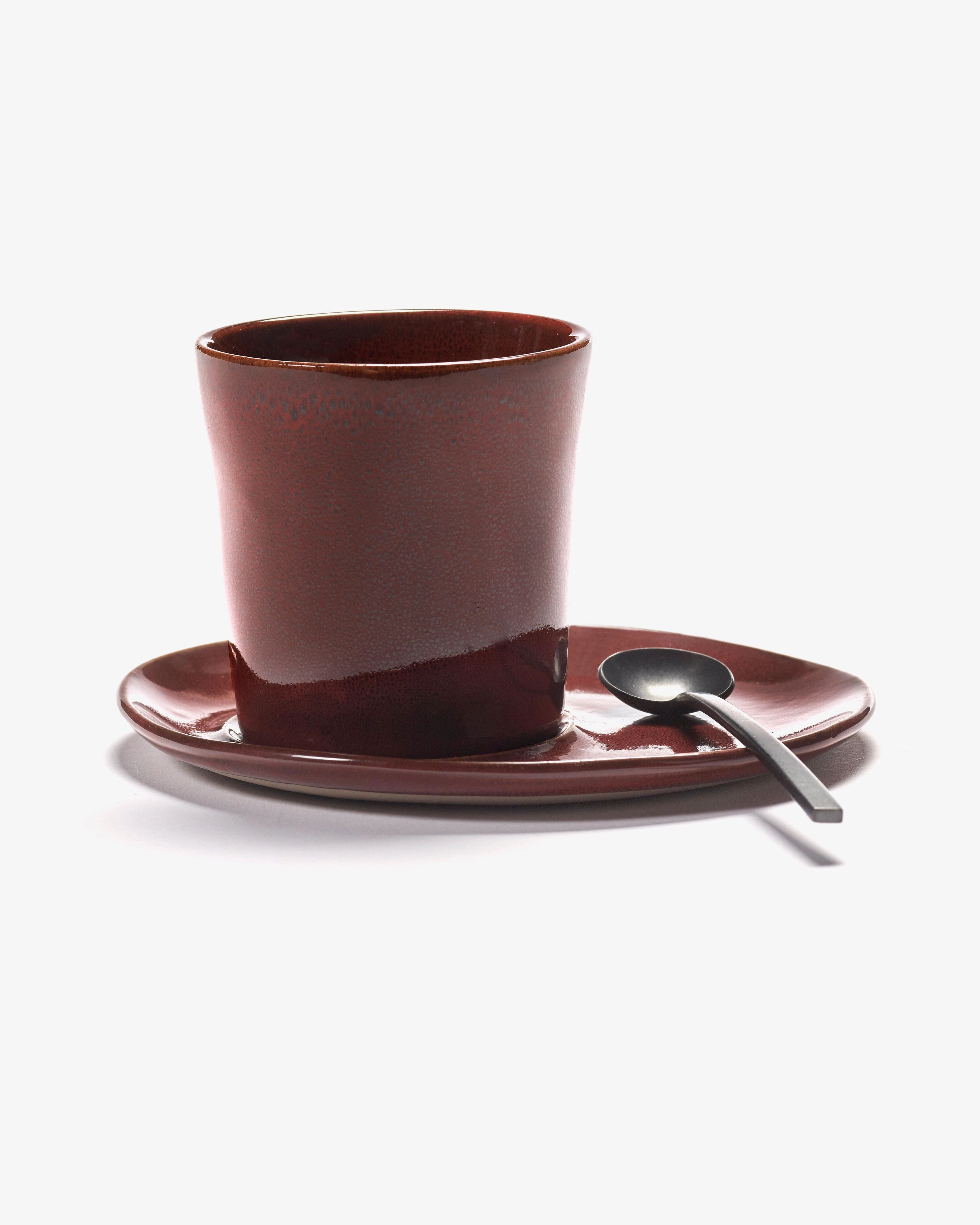 Saucer coffee cup venetian red La Mre