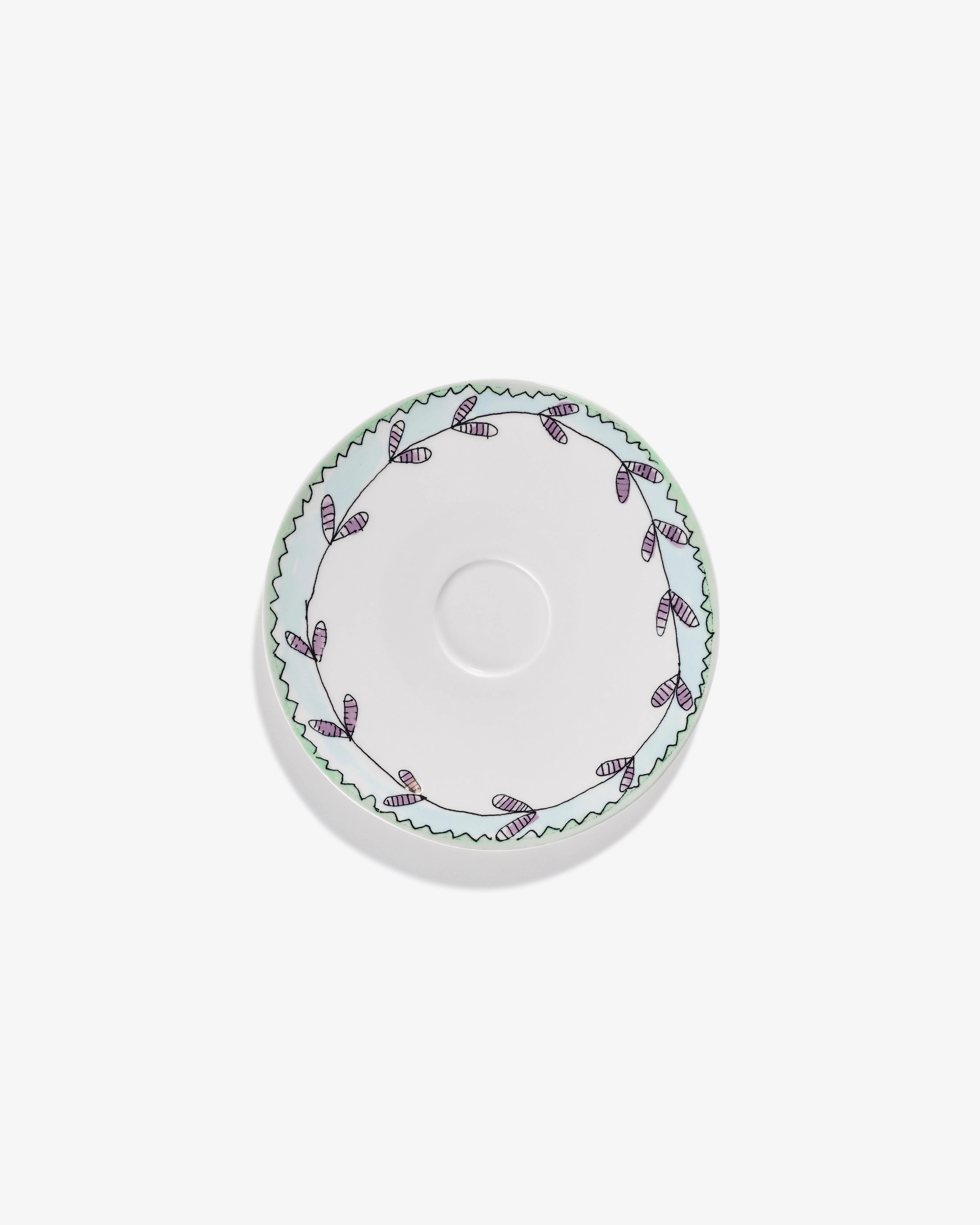 Saucer soup bowl Blossom milk Midnight Flowers