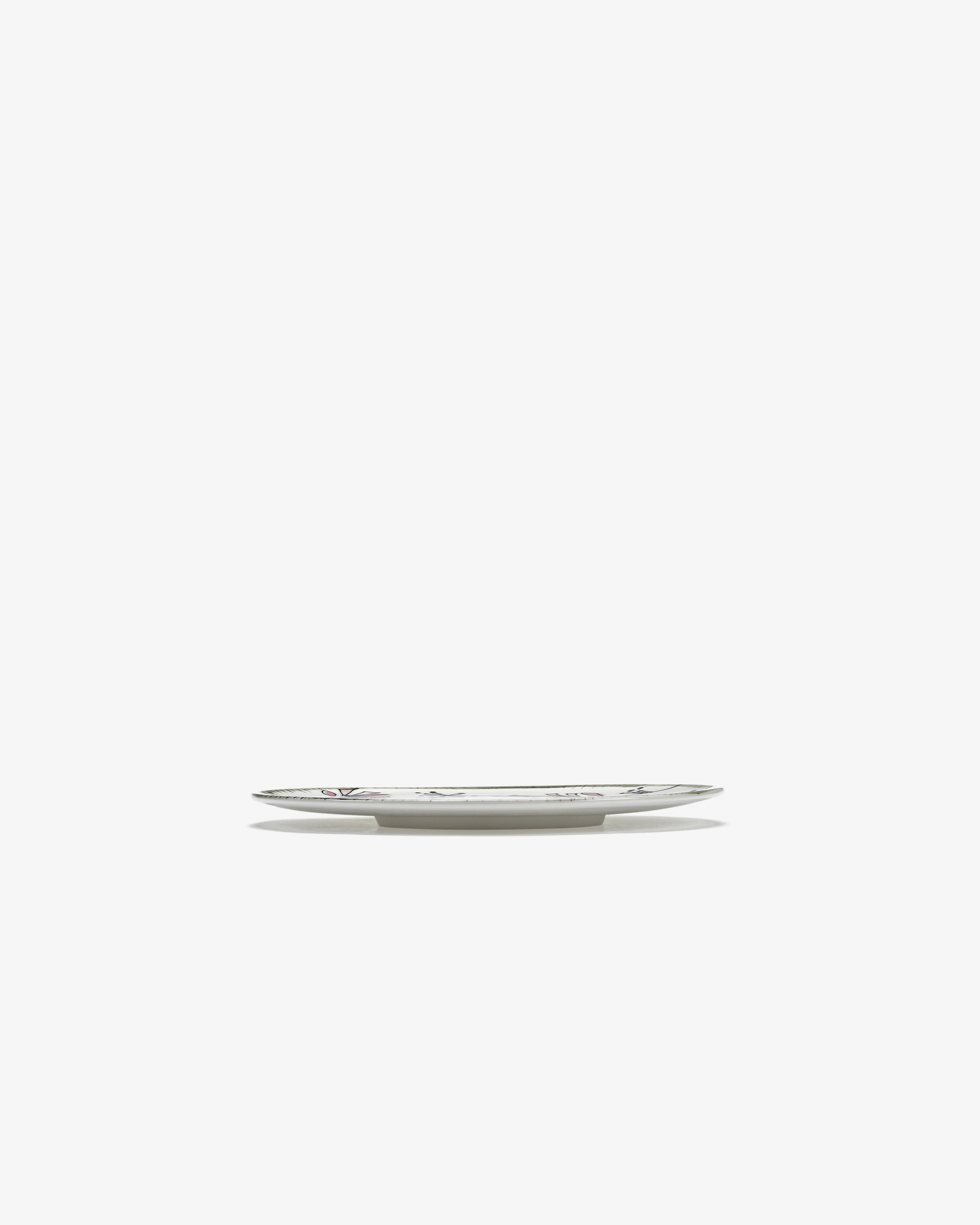 Saucer soup bowl Fiore rosa Midnight Flowers
