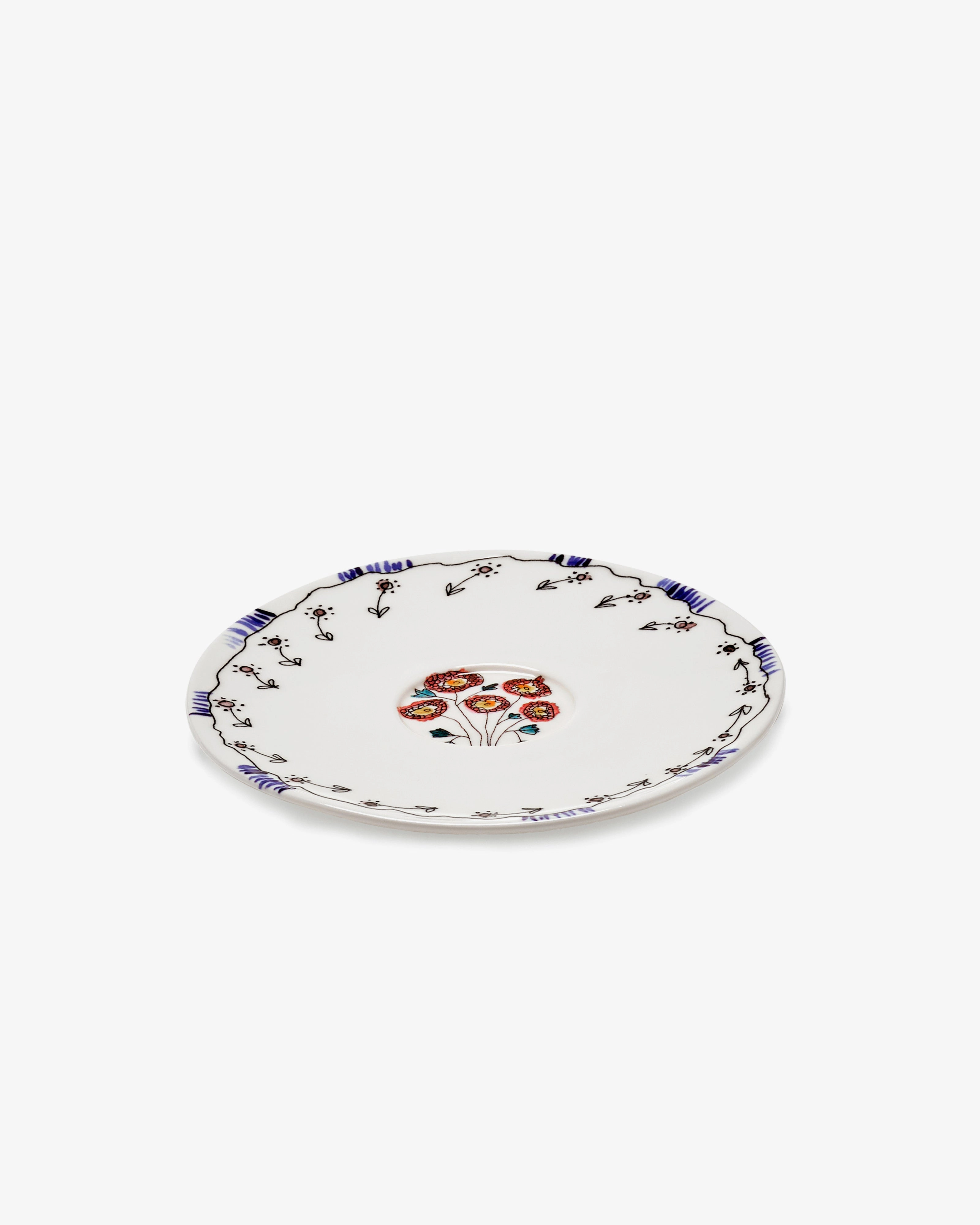 Saucer tea cup Anemone milk Midnight Flowers Dinnerware tableware outlet