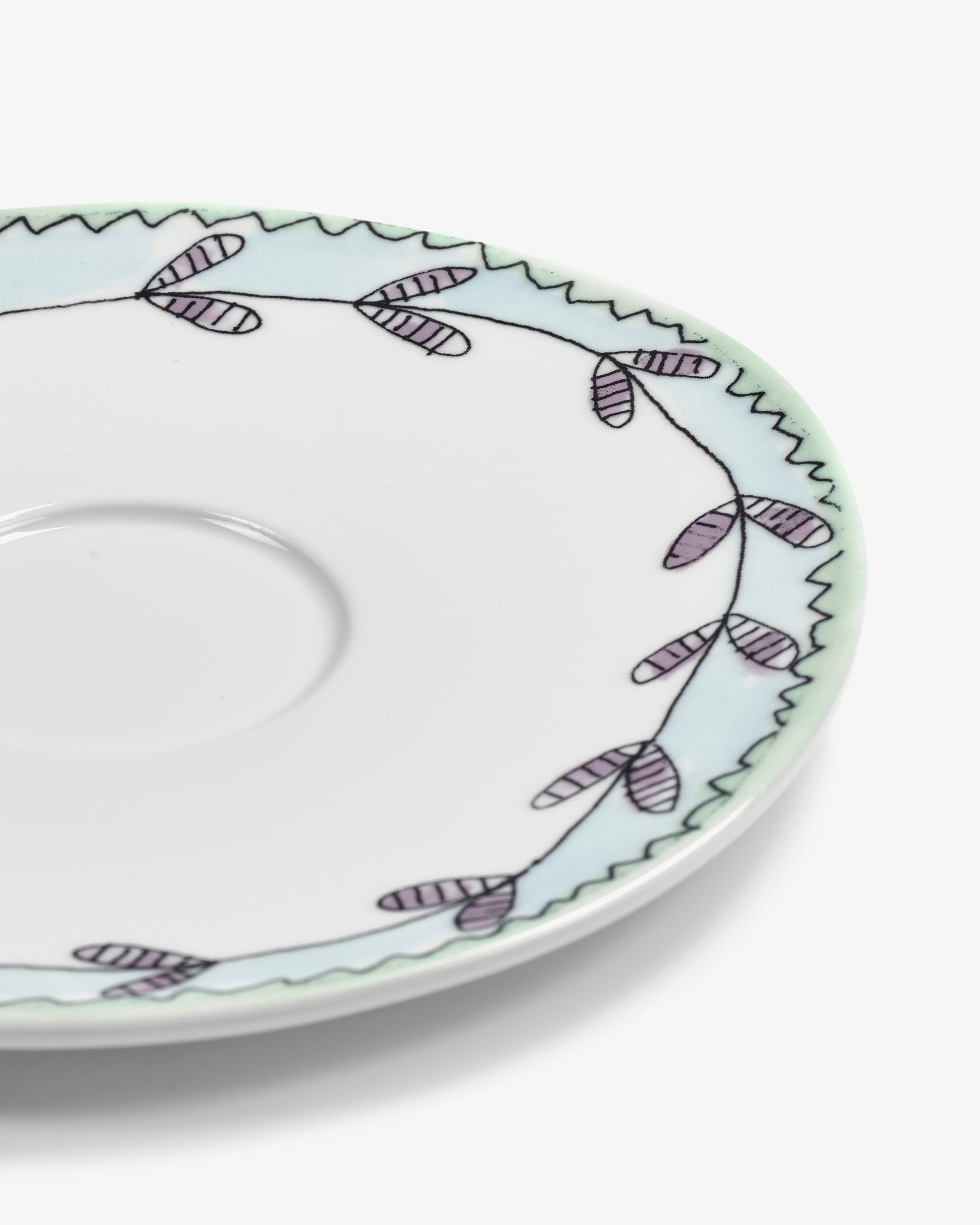 Saucer tea cup Blossom milk Midnight Flowers