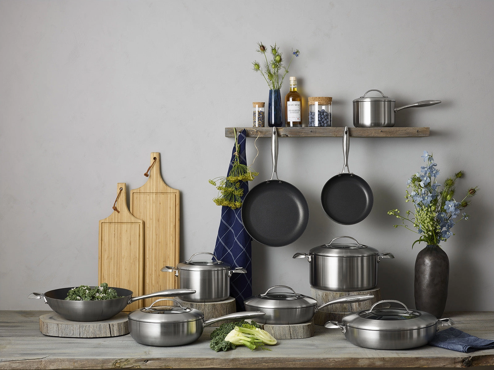 Scanpan CTX 10-Piece Deluxe Cookware Set, Stainless