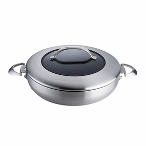 Scanpan CTX 12.75 Inch Nonstick Chef's Pan, 5.25 Quart, Stainless Steel Cookware hot cookware outlet