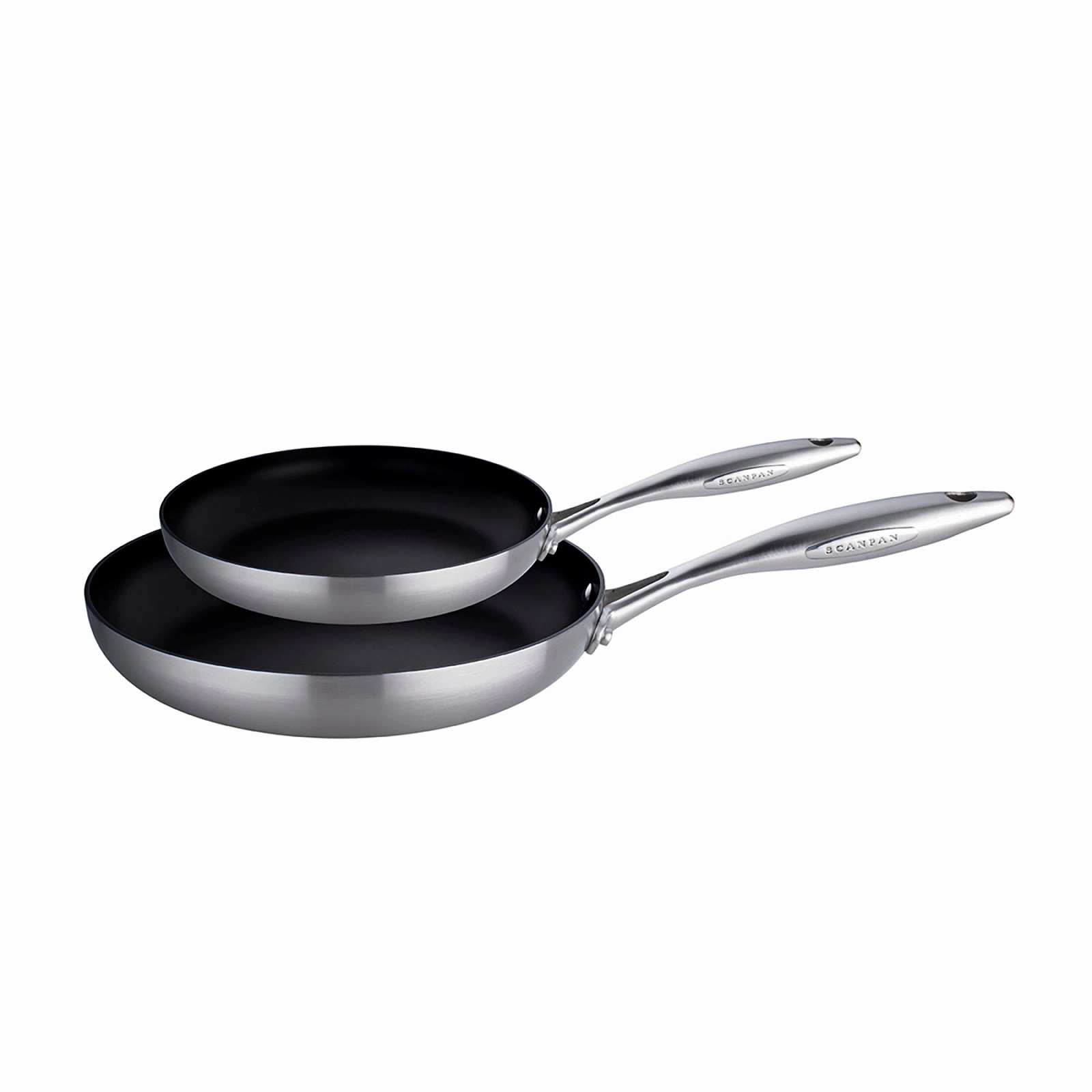Scanpan CTX 2 Piece Nonstick Fry Pan Set, 8" & 10.25", Stainless Cookware hot cookware outlet
