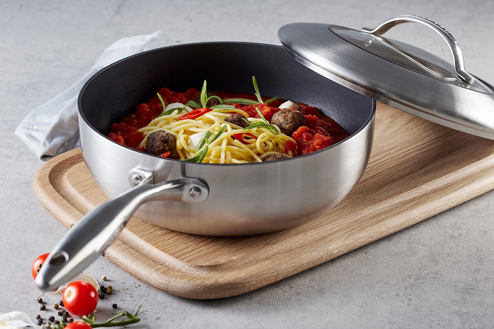 Scanpan CTX 4 Quart Deep Saute Pan With Lid, 10.25 Inch