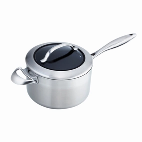 Scanpan CTX 4 Quart Saucepan with Lid, Stainless Steel Cookware hot cookware outlet