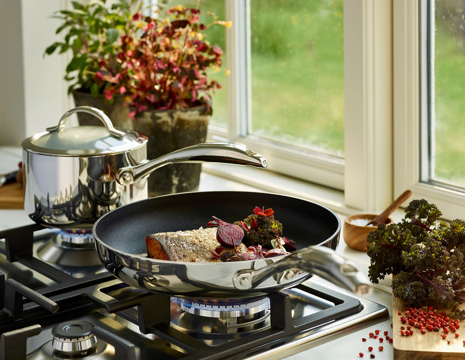 Scanpan Haptiq Stainless Steel 10 Piece Cookware Set
