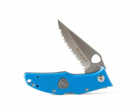 Serrated Stainless Steel Pocket Knife In Blue Cutlery knife sets deals