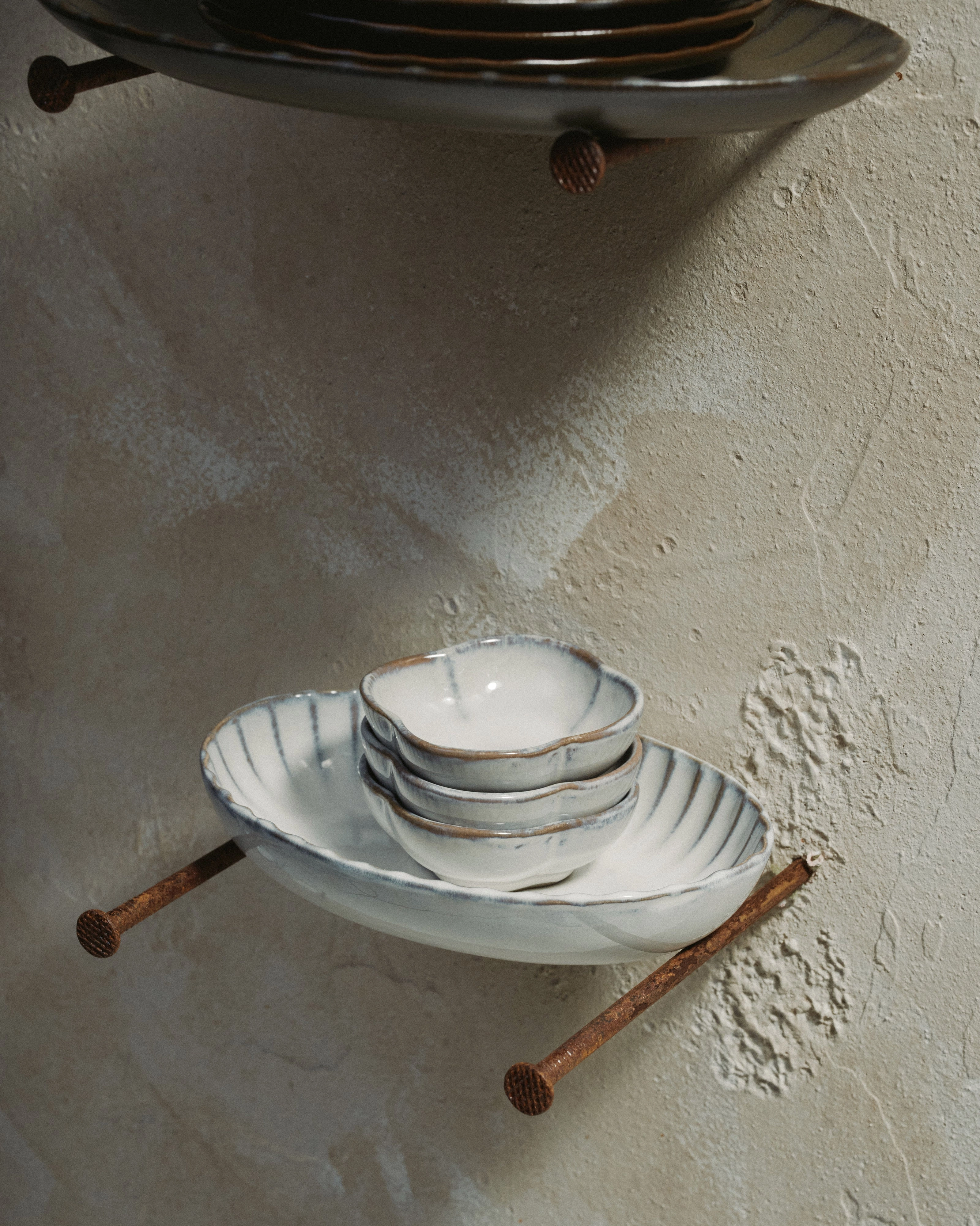 Serving bowl oval S white Inku