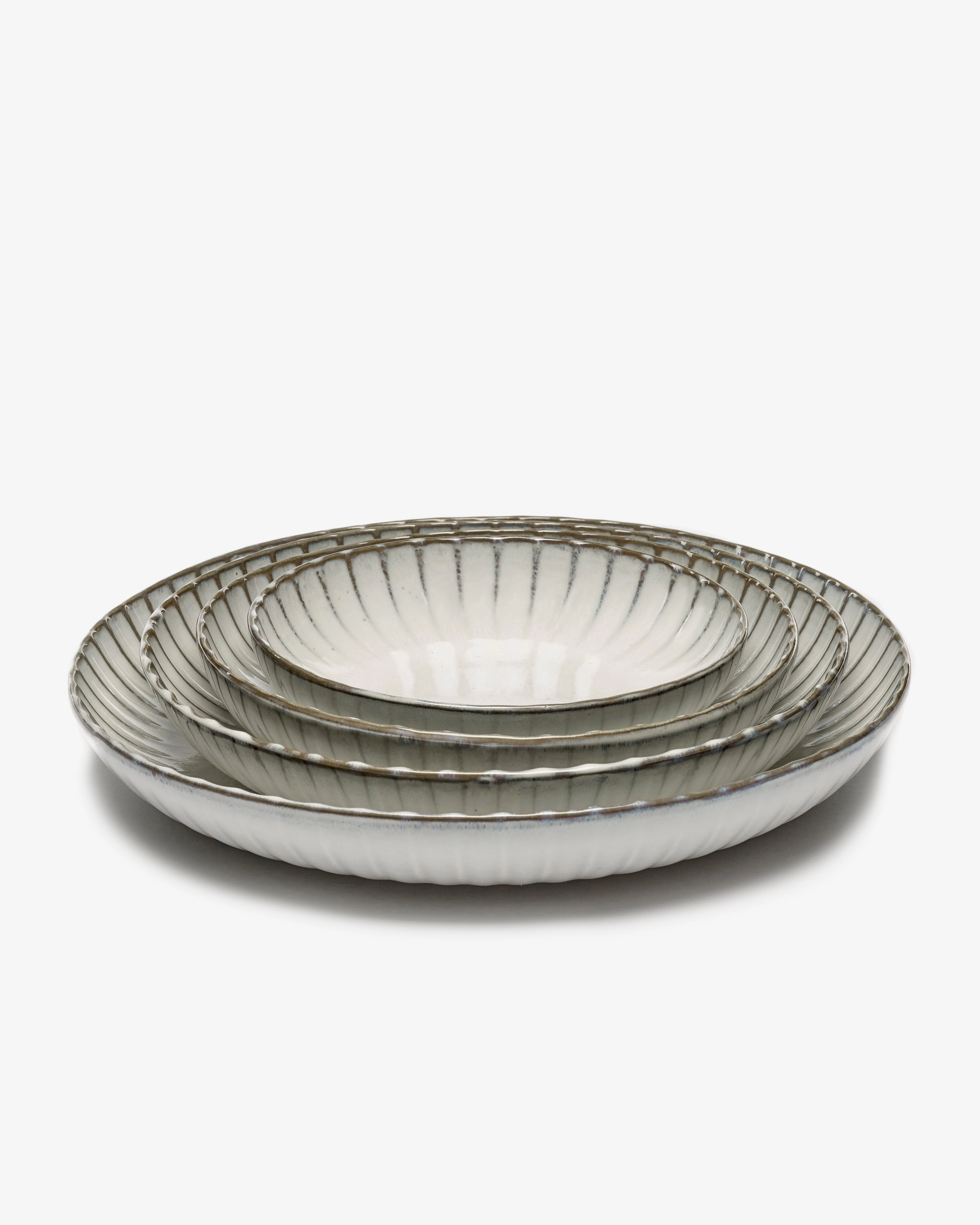 Serving bowl white Inku