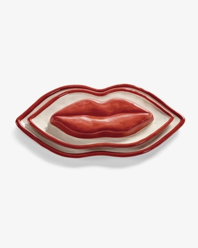 Serving dish set/3 Lips Les Objets Mouleversants Dinnerware tableware outlet