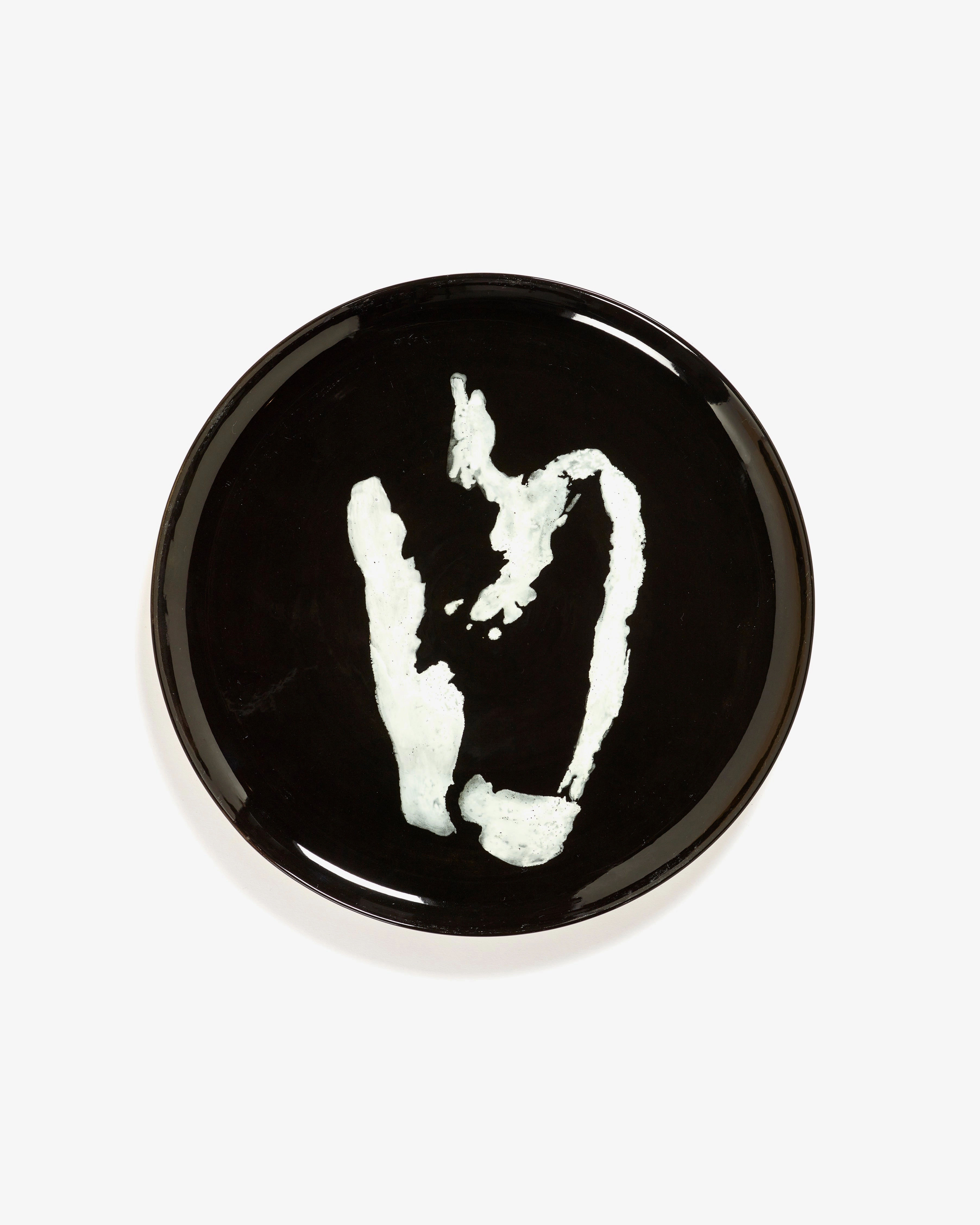 Serving plate black - white pepper Feast Dinnerware tableware outlet